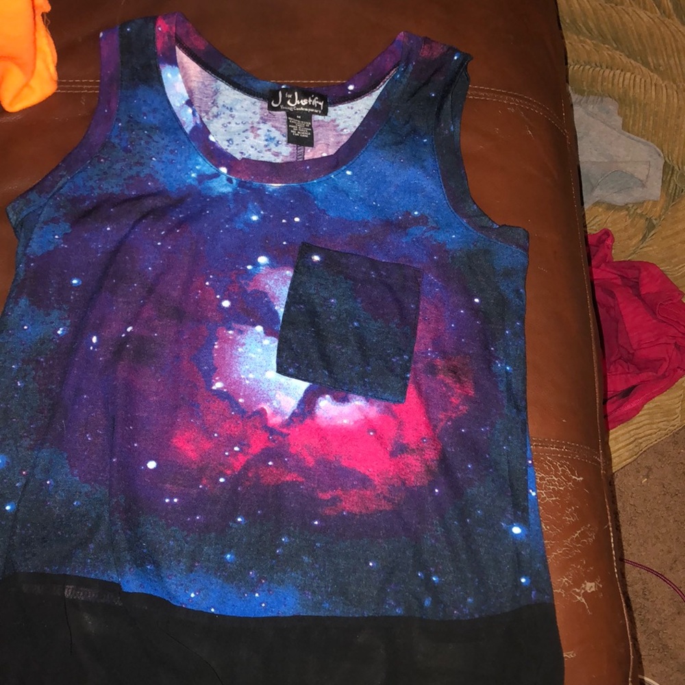 J for Justify tank top